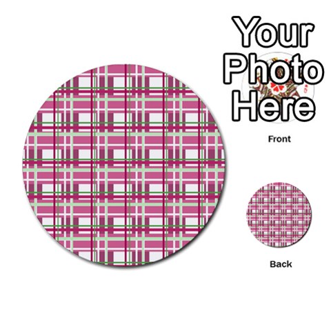 Pink plaid pattern Multi Front 1