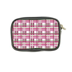 Pink plaid pattern Coin Purse from ArtsNow.com Back