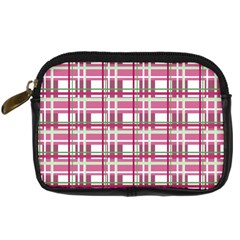 Pink plaid pattern Digital Camera Cases from ArtsNow.com Front