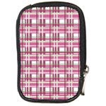 Pink plaid pattern Compact Camera Cases