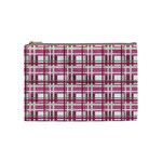 Pink plaid pattern Cosmetic Bag (Medium) 