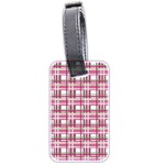 Pink plaid pattern Luggage Tags (Two Sides)