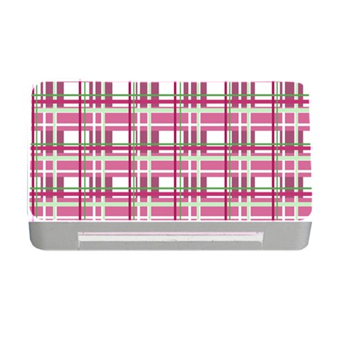 Pink plaid pattern Memory Card Reader with CF from ArtsNow.com Front