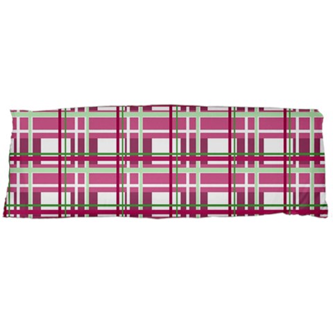 Pink plaid pattern Body Pillow Case (Dakimakura) from ArtsNow.com Body Pillow Case