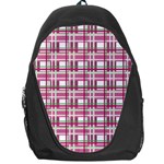 Pink plaid pattern Backpack Bag