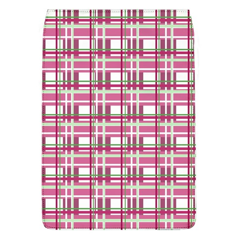 Pink plaid pattern Flap Covers (L)  from ArtsNow.com Front