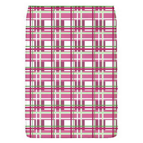 Pink plaid pattern Flap Covers (S)  from ArtsNow.com Front