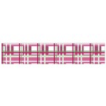 Pink plaid pattern Flano Scarf (Small)