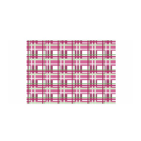 Pink plaid pattern Satin Wrap from ArtsNow.com Front