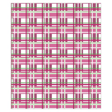 Pink plaid pattern Drawstring Pouches (XS)  from ArtsNow.com Front
