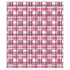 Pink plaid pattern Drawstring Pouches (XS)  from ArtsNow.com Back