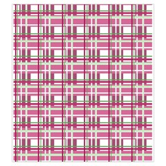 Pink plaid pattern Drawstring Pouches (XXL) from ArtsNow.com Back