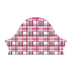 Pink plaid pattern Short Sleeve V Right Sleeve