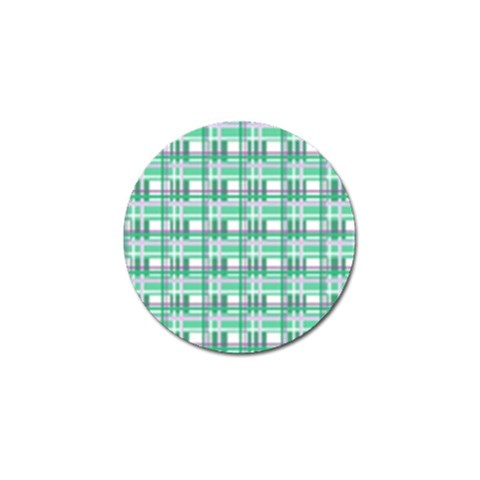 Green plaid pattern Golf Ball Marker (4 pack) from ArtsNow.com Front