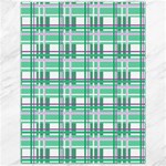 Green plaid pattern Canvas 12  x 16  