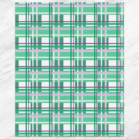 Green plaid pattern Canvas 16  x 20   from ArtsNow.com 15.75 x19.29  Canvas - 1