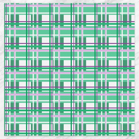 Green plaid pattern Canvas 20  x 20   from ArtsNow.com 19 x19.27  Canvas - 1