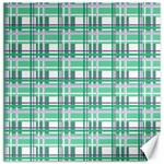 Green plaid pattern Canvas 20  x 20  