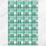 Green plaid pattern Canvas 24  x 36 