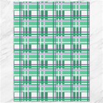 Green plaid pattern Canvas 36  x 48  