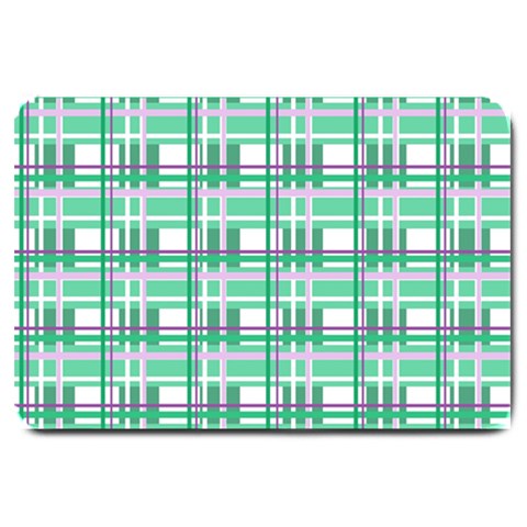 Green plaid pattern Large Doormat  from ArtsNow.com 30 x20  Door Mat