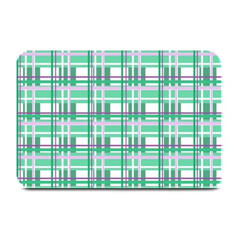 Green plaid pattern Plate Mats from ArtsNow.com 18 x12  Plate Mat