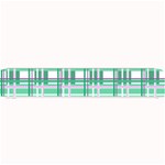 Green plaid pattern Small Bar Mats