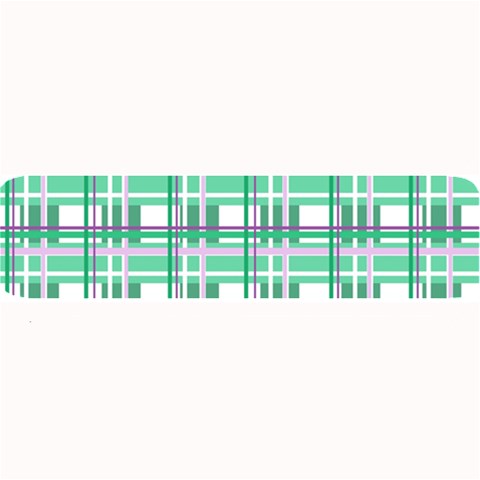 Green plaid pattern Large Bar Mats from ArtsNow.com 32 x8.5  Bar Mat