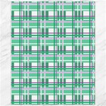 Green plaid pattern Canvas 11  x 14  