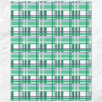 Green plaid pattern Canvas 11  x 14  