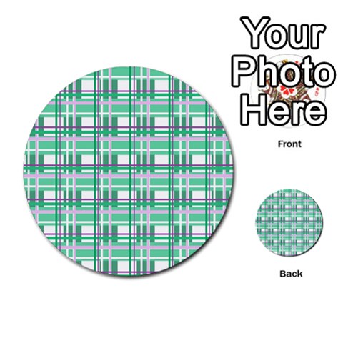 Green plaid pattern Multi Front 1