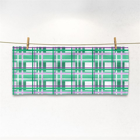 Green plaid pattern Cosmetic Storage Cases from ArtsNow.com Front