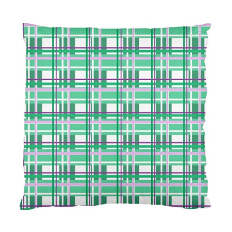 Green plaid pattern Standard Cushion Case (Two Sides) from ArtsNow.com Front