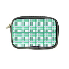 Green plaid pattern Coin Purse from ArtsNow.com Front