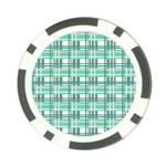 Green plaid pattern Poker Chip Card Guards (10 pack) 