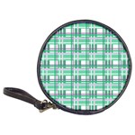 Green plaid pattern Classic 20-CD Wallets