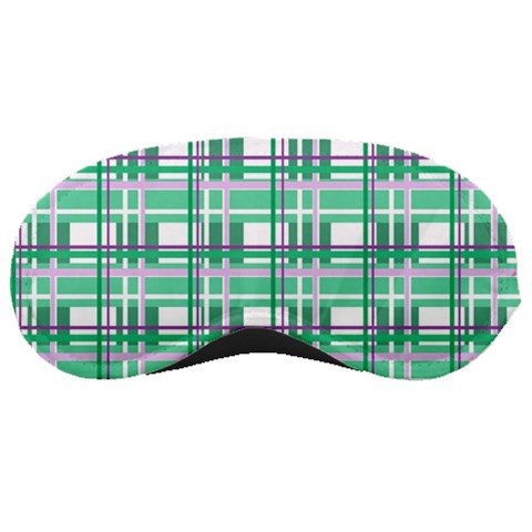 Green plaid pattern Sleeping Masks from ArtsNow.com Front