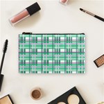 Green plaid pattern Cosmetic Bag (Small) 