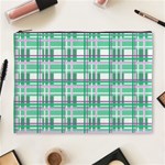 Green plaid pattern Cosmetic Bag (XL)