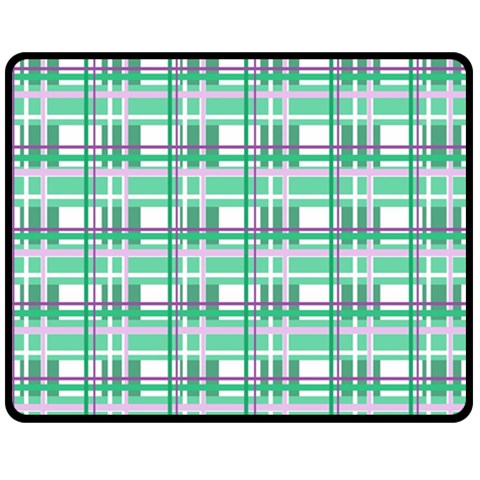 Green plaid pattern Fleece Blanket (Medium)  from ArtsNow.com 60 x50  Blanket Front