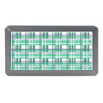 Green plaid pattern Memory Card Reader (Mini)