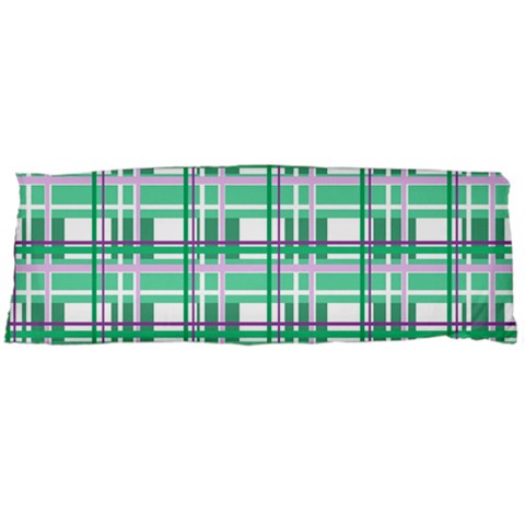 Green plaid pattern Body Pillow Case (Dakimakura) from ArtsNow.com Body Pillow Case