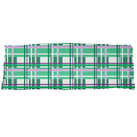 Green plaid pattern Body Pillow Case Dakimakura (Two Sides) from ArtsNow.com Front