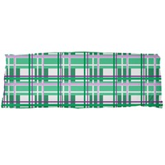 Green plaid pattern Body Pillow Case Dakimakura (Two Sides) from ArtsNow.com Front