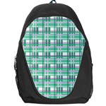Green plaid pattern Backpack Bag