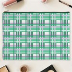 Green plaid pattern Cosmetic Bag (XXXL) 