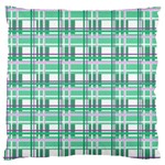 Green plaid pattern Standard Flano Cushion Case (One Side)