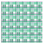 Green plaid pattern Large Satin Scarf (Square)