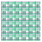 Green plaid pattern Large Satin Scarf (Square)