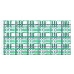 Green plaid pattern Satin Shawl